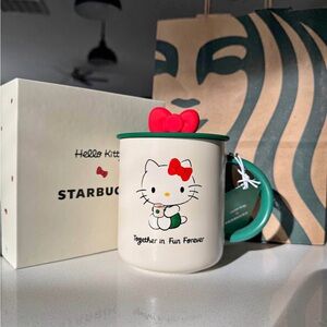 Hello Kitty Starbucks Mug with Red Bow New In Box